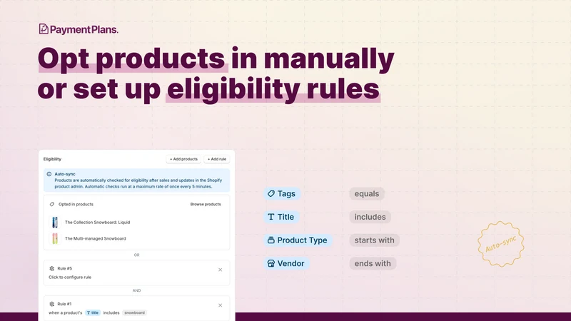 Payment Plans (By PreProduct)