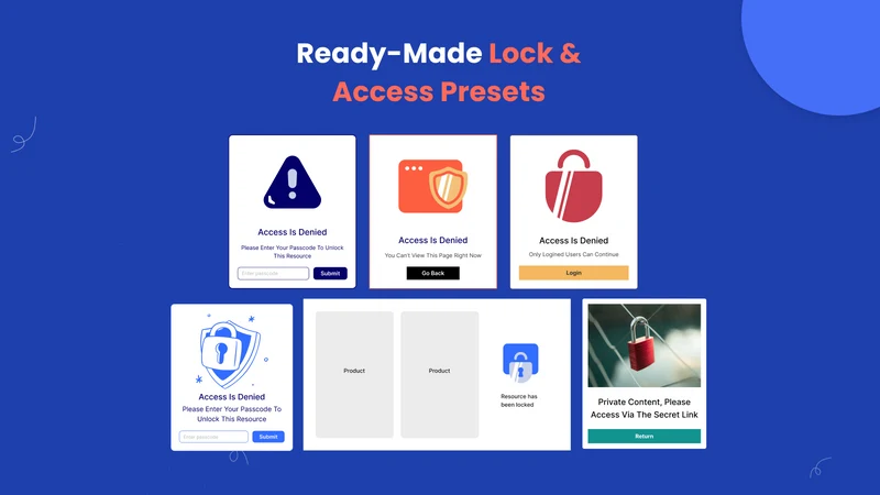 Password Protect & Login Lock