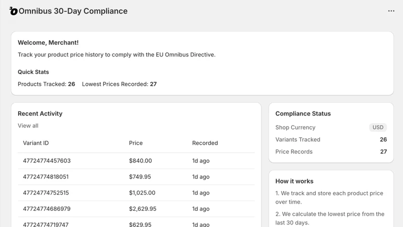 Omnibus 30‑Day Compliance