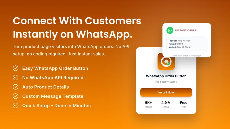 WhatsApp Order Button