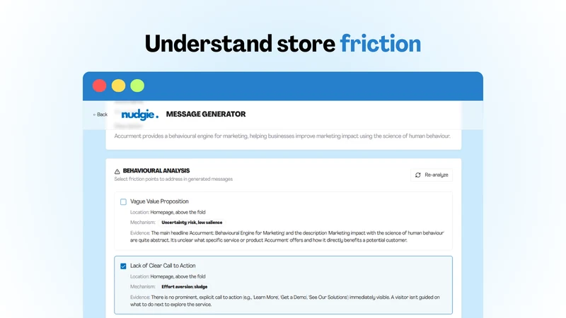 Nudgie: Science‑backed Pop‑up