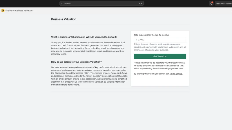 Mabya ‑ Business Valuation