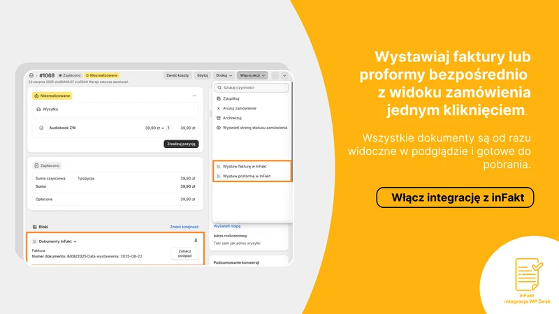 InFakt | Integracja WP Desk