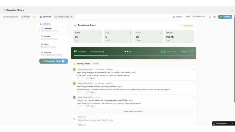 GuardianStack – UK GDPR Audit