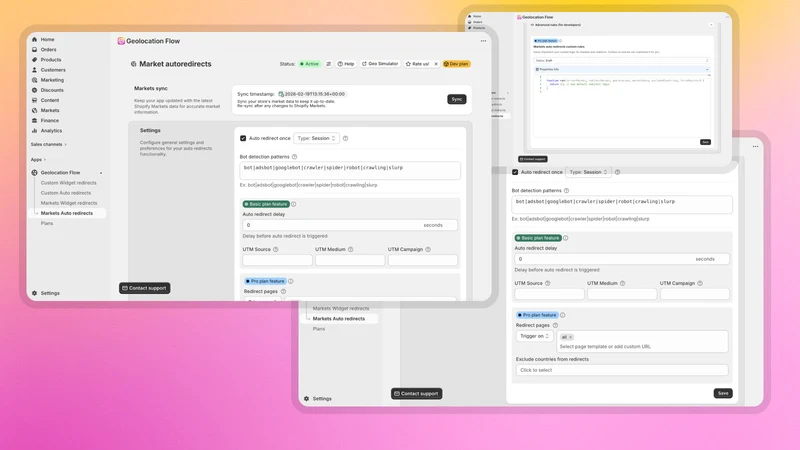 Geolocation Flow & Redirects