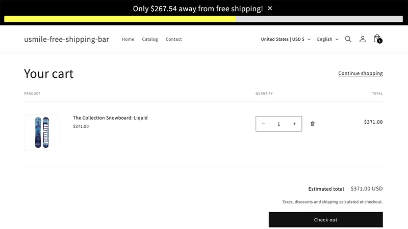 Easy! Free Shipping Bar