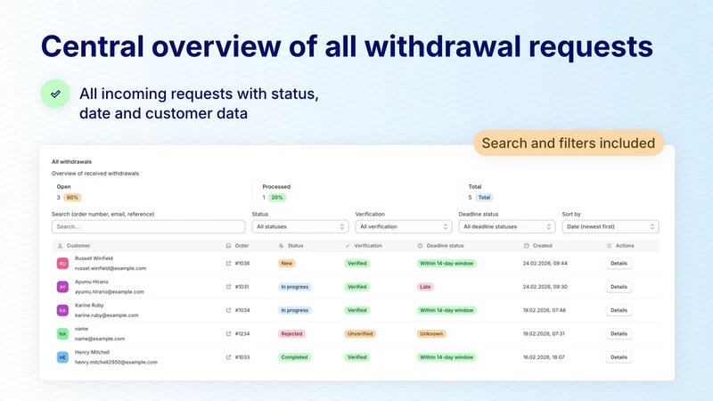 Revoq ‑ EU Withdrawal Button