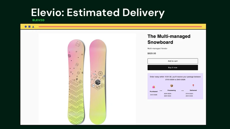 Elevio: Estimated Delivery EDD
