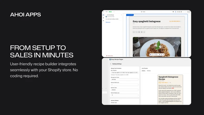 Ahoi Apps ‑ Easy Recipe Pages
