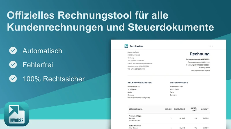 Easy Invoices: GoBD Billing