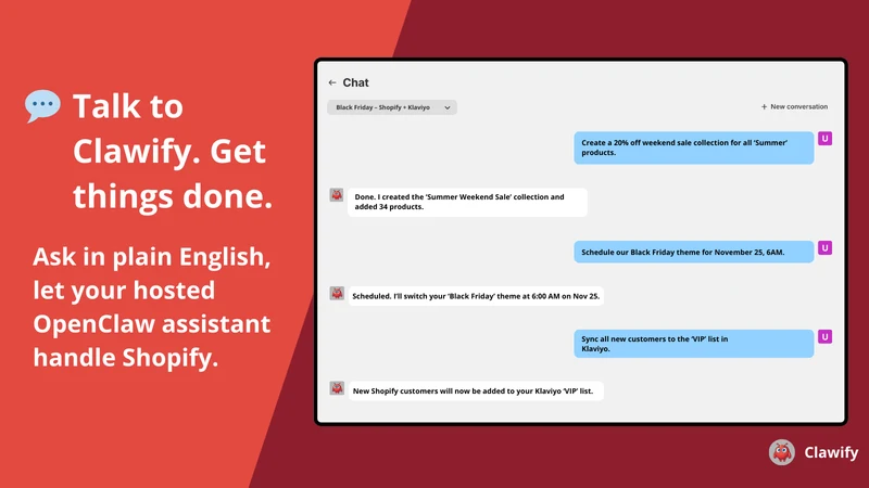 Clawify: AI Assistant