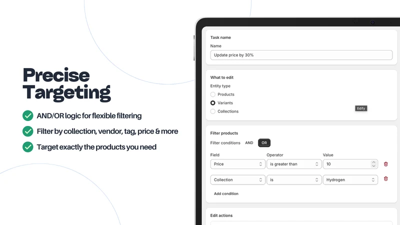 Edify ‑ Bulk Product Editor