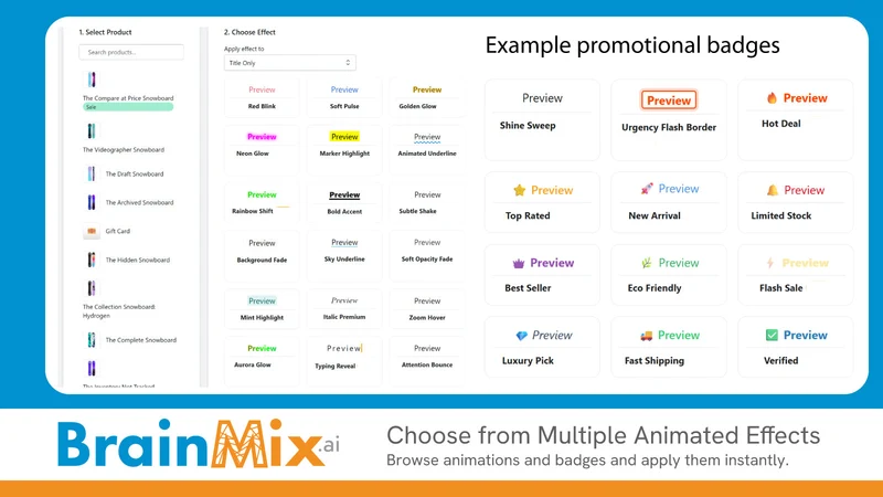 BrainMix Promo Effects