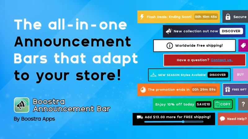 Boostra Annoucement Bar