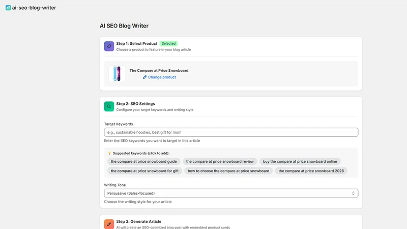 AI SEO & GEO Blog Writer