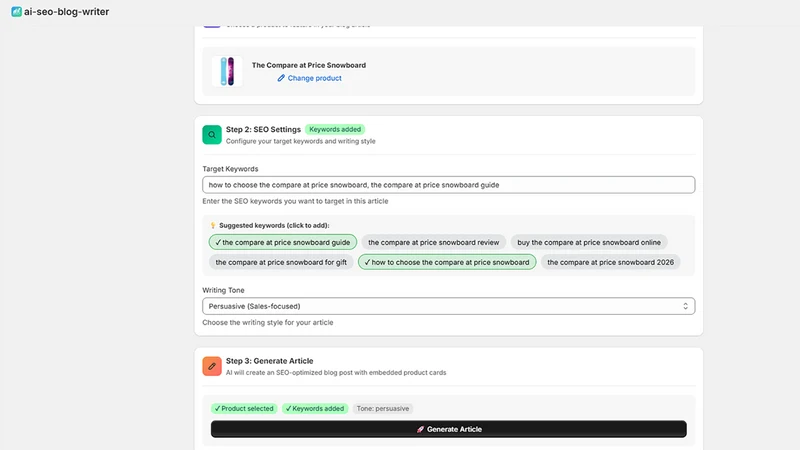 AI SEO & GEO Blog Writer