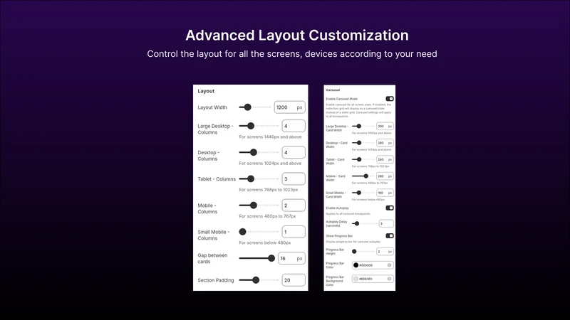 Collection Slider & Carousel