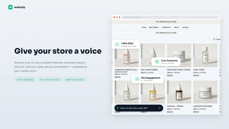 Woicely ‑ Shopping Assistant