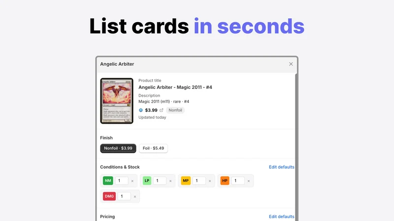 Synq ‑ TCG Manager