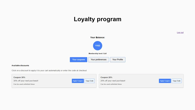 Diller Loyalty App