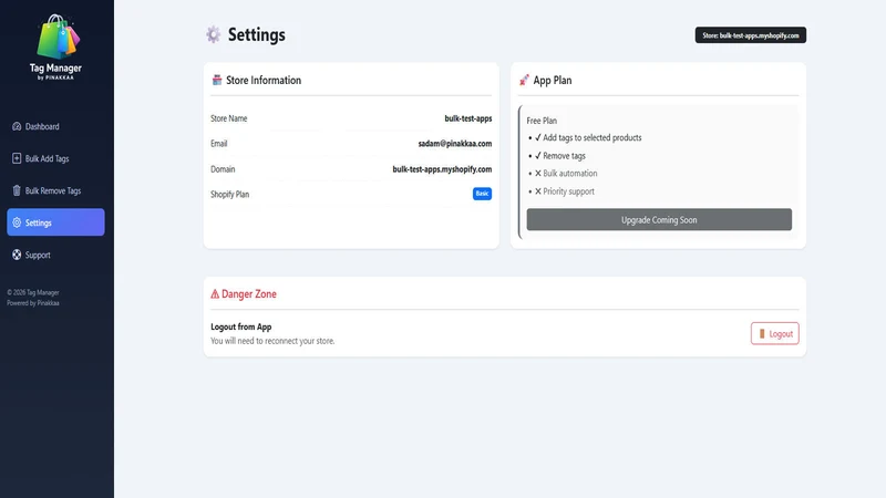 Bulk tag manager ‑ Pinakkaa