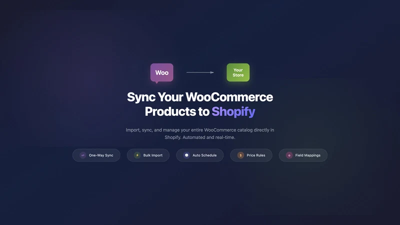 WooSync Woocommerce Import