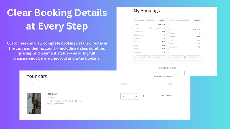 WBL ‑ Booking Calender