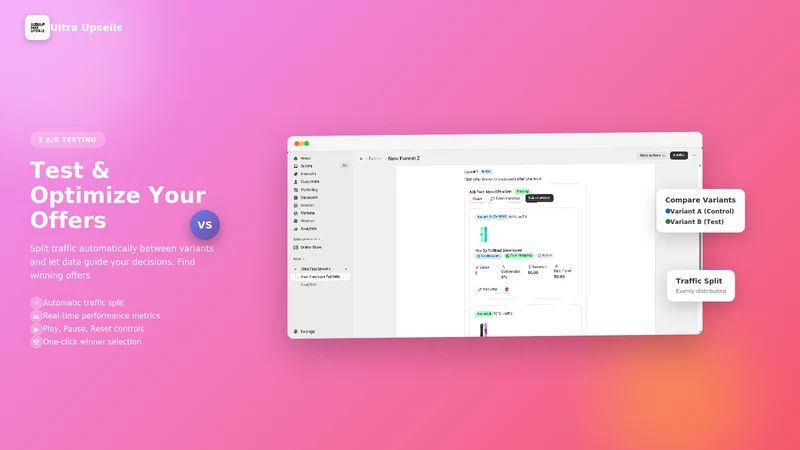 Ultra Fast Upsells