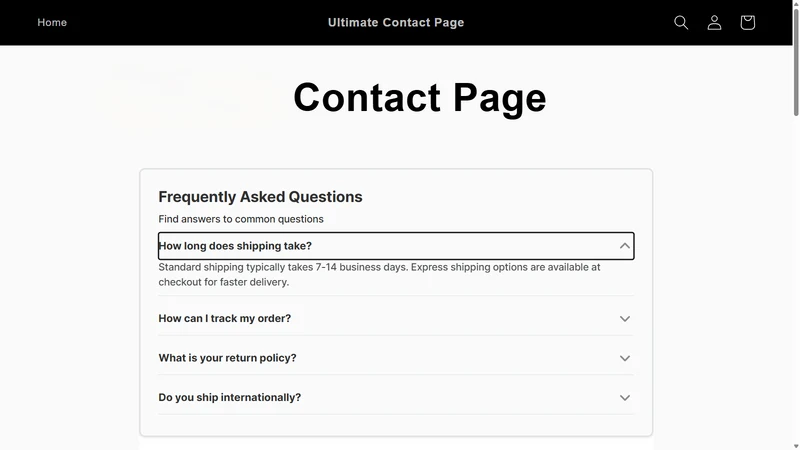 Ultimate Contact Page