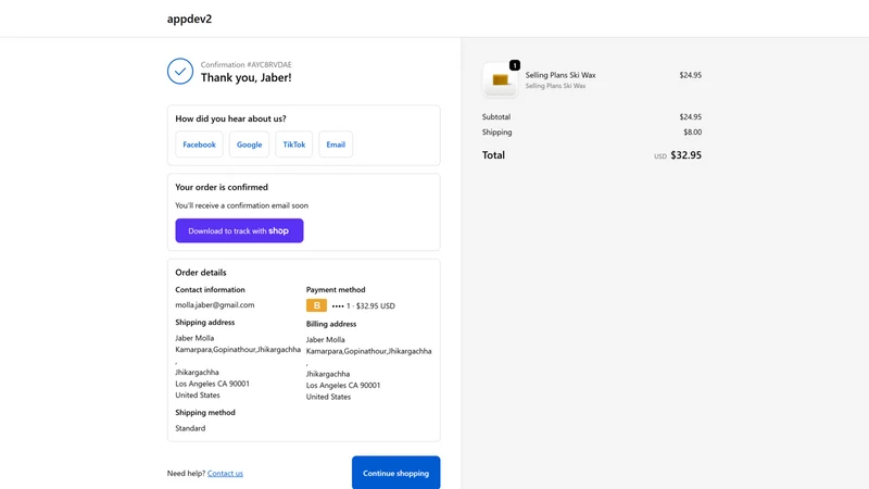 TrueSource ‑ Order Attribution