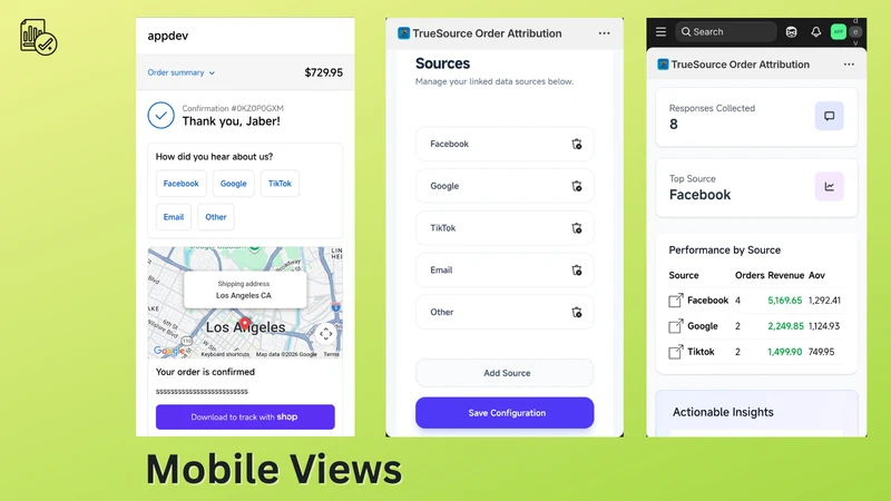TrueSource ‑ Order Attribution