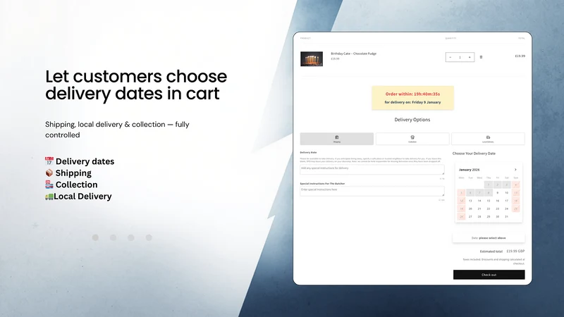 TruBytes Delivery Date Manager