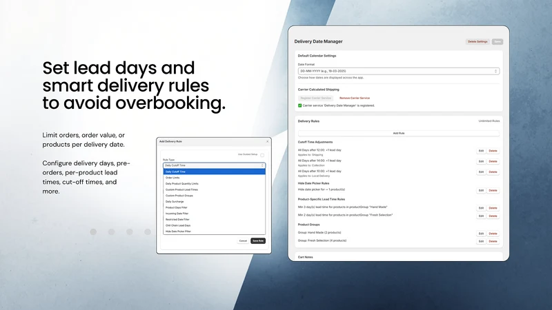 TruBytes Delivery Date Manager