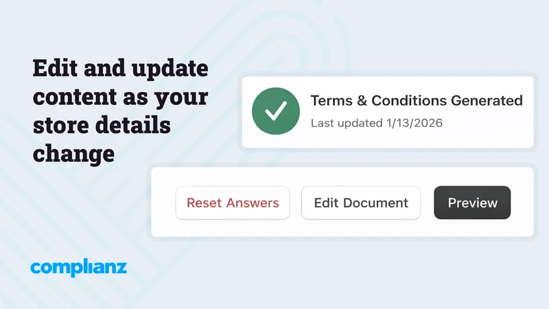 Complianz Terms and Conditions