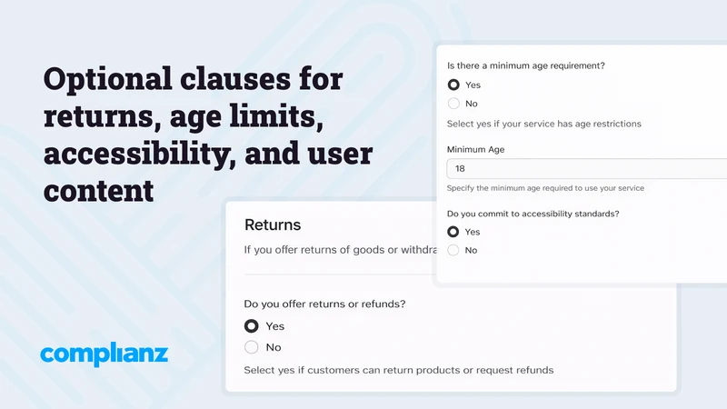Complianz Terms and Conditions