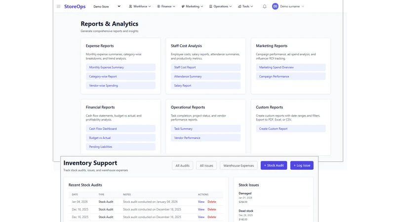 StoreOps ‑ Operations Platform