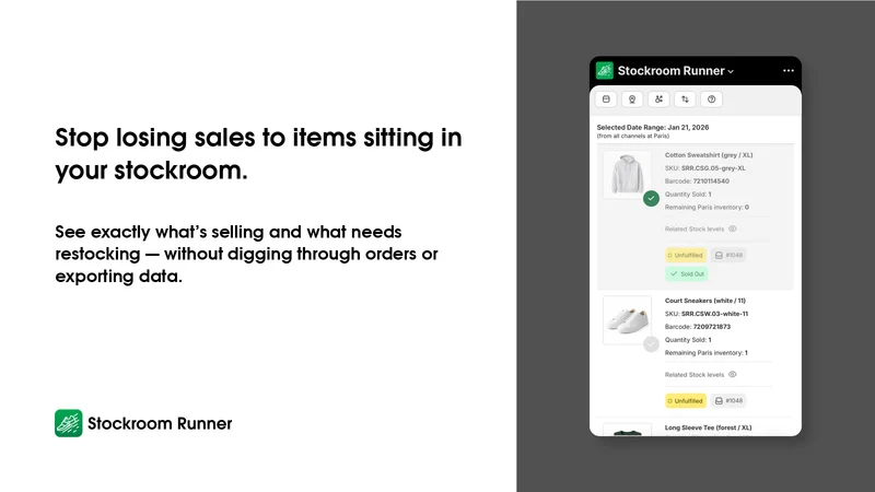 Stockroom Runner