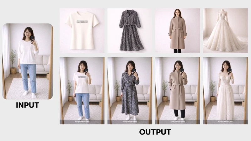 Snap Wear｜AIバーチャル試着（日本語・英語対応）