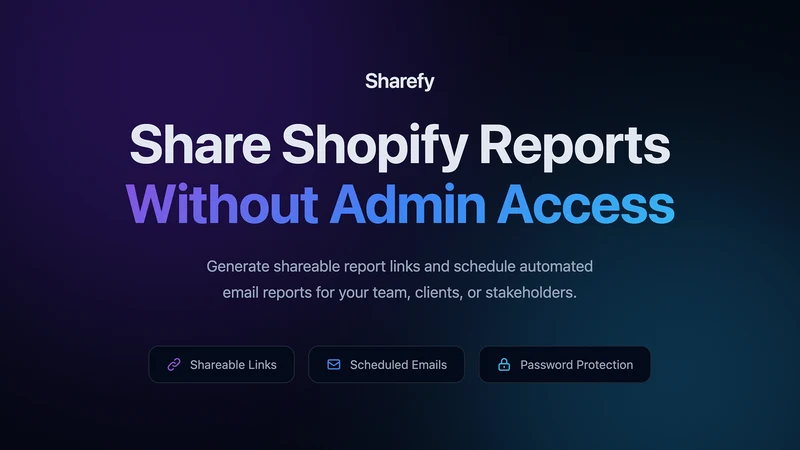 Sharefy – Email reports