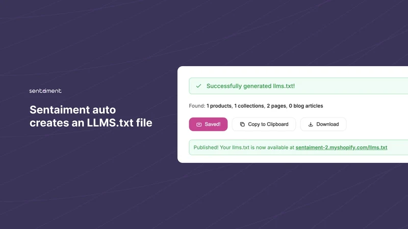 Sentaiment ‑ Easy AI SEO App