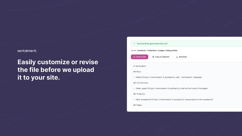Sentaiment ‑ Easy AI SEO App