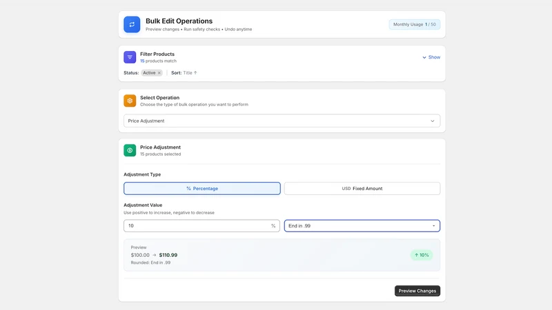 SafeEdit: Bulk Edit & Preview