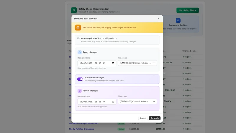 SafeEdit: Bulk Edit & Preview