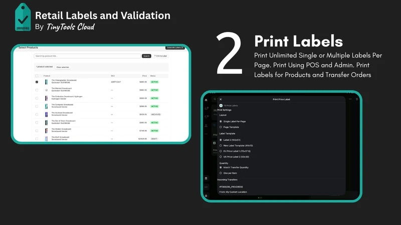 Retail Labels and Validation