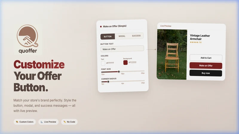 Request a Quote & Make Offers
