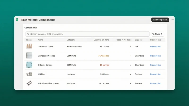 Product Component Manager