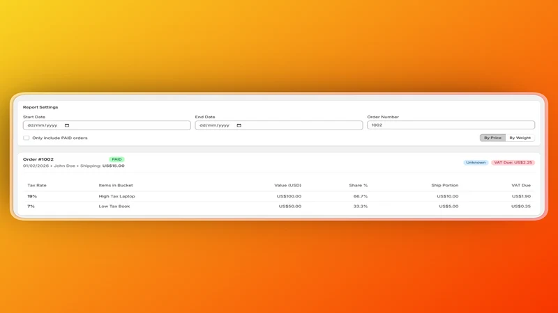 Forge: OSS VAT Analyser