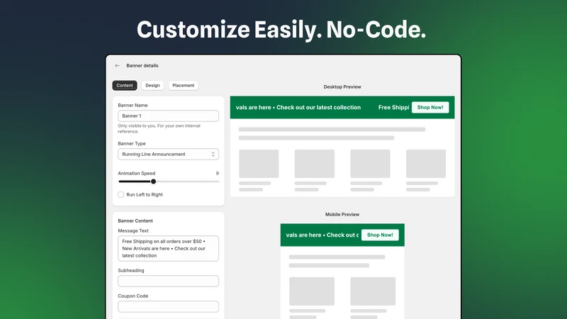 ∞ Banner Slider, Scrolling Bar