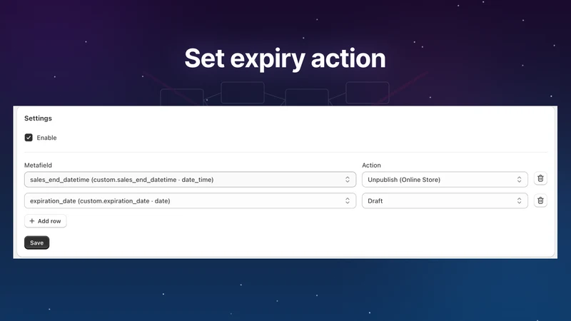 Metafield Expiry Scheduler