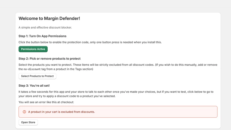Margin Defender: Block Coupons